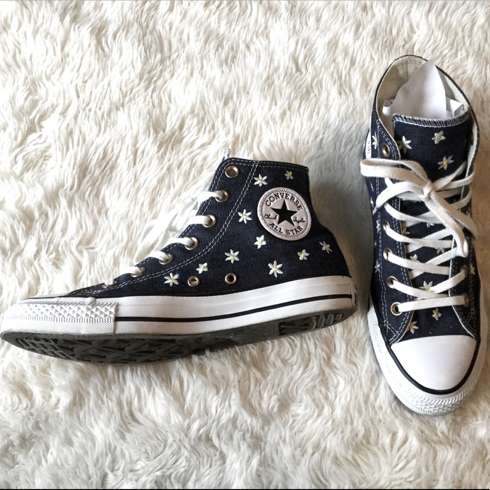 Converse High-Top Rare Denim Daisy Sz 8